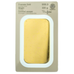 Guldtacka 100 gram -  Heraeus - Präglad thumbnail